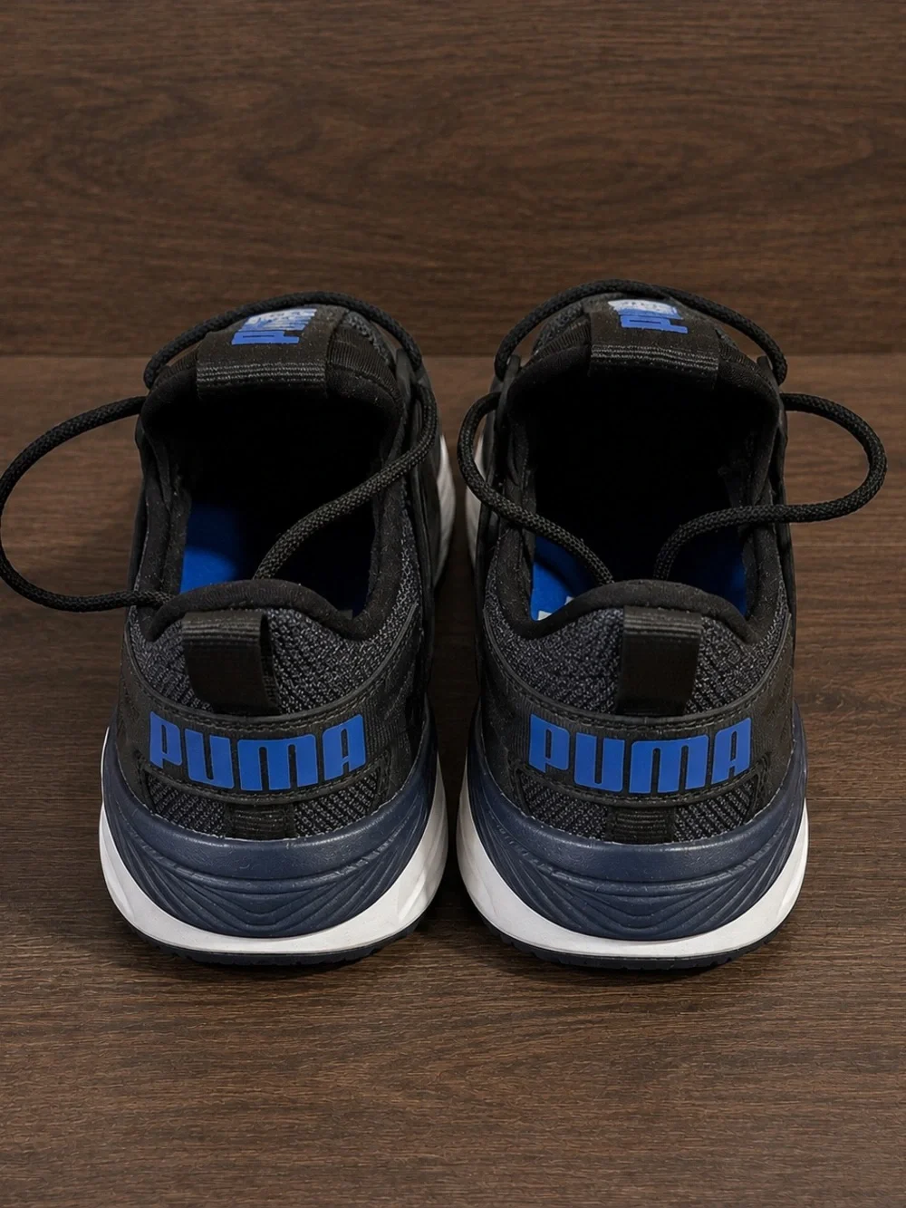 Puma Men’s Gray, Black & Blue Athletic Trainers
